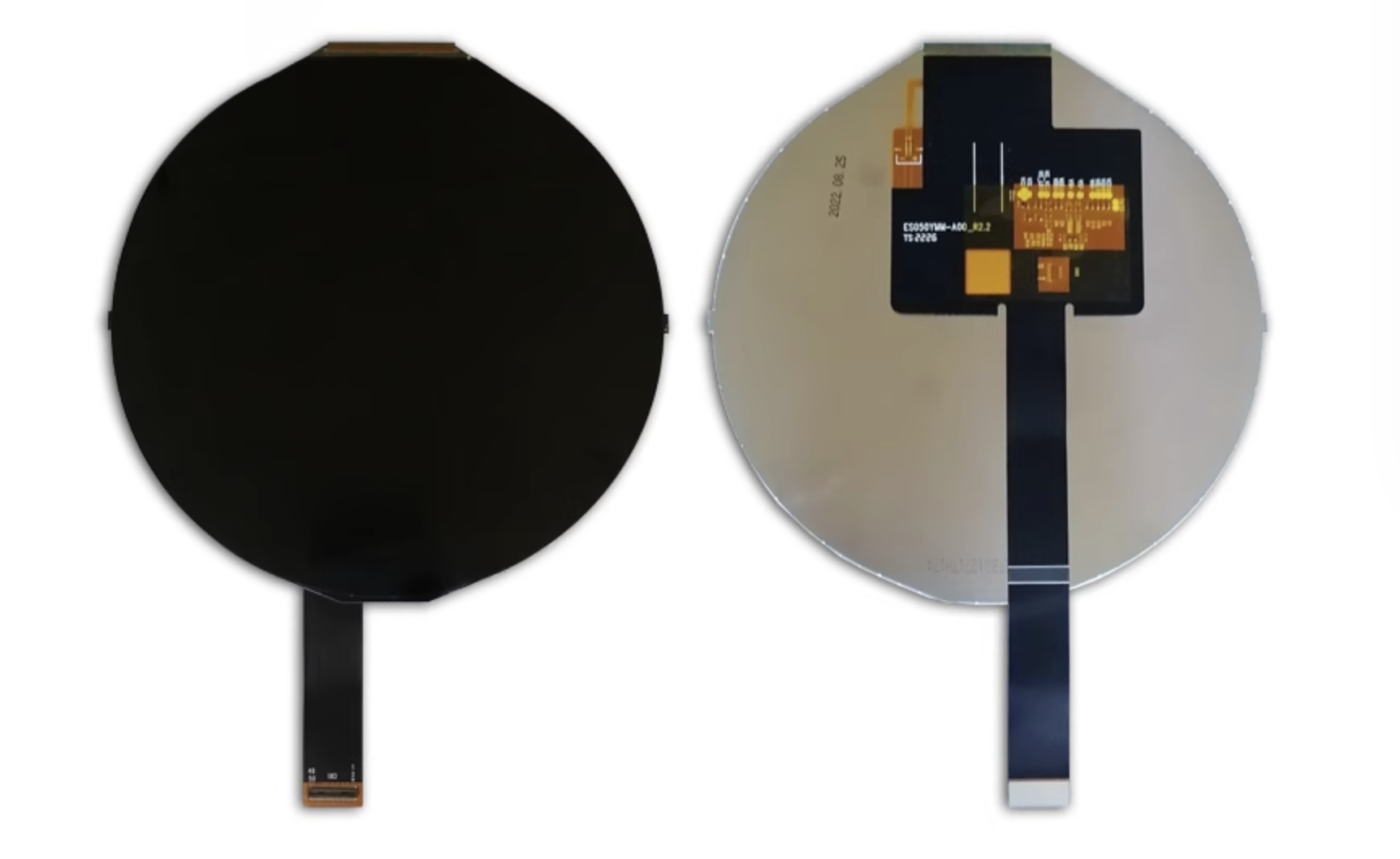 Màn hình LCD tròn 5 inch 1080*1080, Giao diện MIPI với lắp ráp màn hình cảm ứng điện dung đa điểm GT911